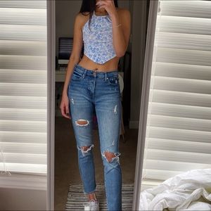 Gap High Rise Cheeky Slim Straight Jeans Size 29